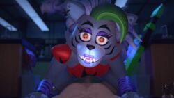 1boy 1girls 3d animated athletic_female five_nights_at_freddy's five_nights_at_freddy's:_security_breach human human_penetrating light-skinned_male male_pov penis pov pov_eye_contact riding robot robot_girl roxanne_wolf_(fnaf) roxanne_wolf_(x3milky) straight tagme twitchyanimation