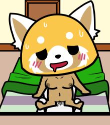 2022 accurate_art_style after_orgasm after_sex aggressive_retsuko aggretsuko anthro blush breasts cowgirl_position cum cum_in_pussy drooling j_d_ naked nude nude_female nude_male on_bed on_top original_character request retsuko sanrio self_upload smooth_skin sweat sweating tagme vaginal_penetration