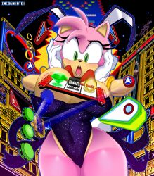 1girls abstract amy_rose anthro big_breasts blue_spines bunnysuit casino erinaceinae erinaceinae_humanoid female gloves green_eyes huge_breasts incogneato large_breasts male pinball pink_body pink_spines rings sega solo sonic_(series) sonic_the_hedgehog sonic_the_hedgehog_(series) thick_thighs top_heavy wide_hips