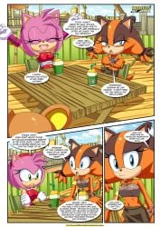 amy_rose amy_rose_(boom) bbmbbf comic comic_page female mobius_unleashed palcomix sega sexy_boom_(comic) sonic_(series) sonic_boom sonic_the_hedgehog_(series) sticks_the_badger sticks_the_jungle_badger