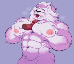 2boys battle_beast cum_in_mouth cum_on_body cumming cumshot dick ejaculation erection froot_art furry gay invincible lion male male/male male_only muscular muscular_male nipples pecjob pecs sex size_difference submissive_male swear tagme thokk thokk_(invincible) tongue