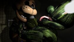 3d_(artwork) big_penis digital_media_(artwork) five_nights_at_freddy's five_nights_at_freddy's_3 genitals hi_res male_only penis phantom_freddy_(fnaf) scottgames sculpture source_filmmaker statue tongue tongue_out video_games