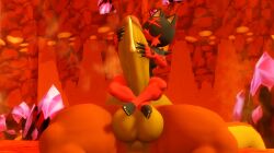 3d_(artwork) anthro anthro_on_anthro anthrofied balls ballsack bara big_penis bottomless bottomless_male charizard cock_worship completely_nude completely_nude_male cum cum_drip erect_penis erection gay gay_sex litten male male/male male_only muscular muscular_anthro muscular_male nude nude_male oral oral_sex pecs pectorals penis penis_out pokemon pokemon_(species) saiyangoku4_(artist) sfm size_difference source_filmmaker veiny veiny_penis yaoi