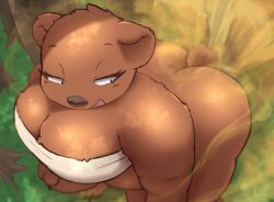 bear bear_girl fart fart_fetish fart_torture farting furry no_humans suzume_333