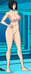 1girls aya_yanagisawa big_breasts breasts dc dc_comics female female_only nipples nude nudity sexyversecomics solo tatsu_yamashiro