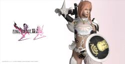 3d armor bottomless devonsniegowski94 eclair_farron female female_focus female_only final_fantasy final_fantasy_xiii final_fantasy_xiii-2 hourglass_figure long_hair pink_hair pose posing pussy solo tagme thick_thighs vagina wide_hips