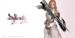 3d armor bottomless devonsniegowski94 eclair_farron female female_focus female_only final_fantasy final_fantasy_xiii final_fantasy_xiii-2 hourglass_figure long_hair pink_hair pose posing pussy solo tagme thick_thighs vagina wide_hips