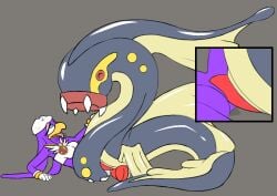 bandana beak bird_girl bird_humanoid blue_eyes bracelet crossover eelektross furry gloves necklace penetration pokémon_(species) pokemon pokephilia purple_body red_eyes shoes size_difference skyeder0 sonic_(series) sonic_riders sonic_the_hedgehog_(series) tongue tongue_out wave_the_swallow white_bandana