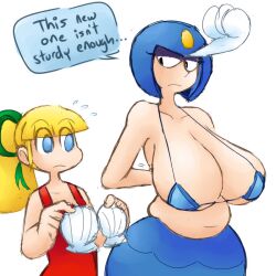 color edit fupoo huge_breasts mega_man mega_man(classic) roll splash_woman tagme ucnsfw