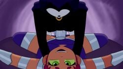 <1_second_video 1futa 2d alien alien_girl animated artist_request balls big_penis bottomless breasts clothed clothing dc dc_comics duo erection female futa_on_female futadom futanari green_eyes happy happy_sex humanoid humanoid_penis intersex interspecies loop male mostly_clothed no_sound on_back pale-skinned_futa penis rachel_roth raven_(dc) sex source_request standing starfire tan-skinned_male teen_titans thighhighs video xoque