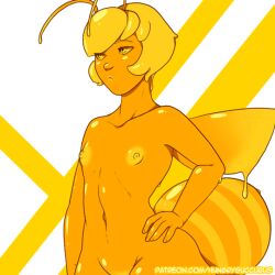 1girls animated antennae_(anatomy) bare_shoulders bee bee_girl big_breasts bouncing_breasts breast_expansion breasts breasts_bigger_than_head breasts_filling_screen completely_nude feet_out_of_frame female female_only filling_the_screen flat_chest frame_by_frame gigantic_breasts growth hanging_breasts hips honey honey_slime hourglass_figure huge_breasts humanoid jiggle large_breasts leaning_forward licking_lips looking_at_viewer medium_breasts naked navel nipples nude nude_female nudity short_hair short_hair_female signature slime slime_girl small_breasts smile solo standing stinger thehungrysuccubus thick thick_thighs thighs top_heavy voluptuous white_background wide_hips wings yellow_body yellow_eyes yellow_hair