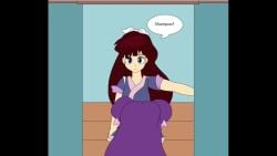 absorption absorption_vore animated bow bra clothing expansion flash growth jackurai large_breasts mp4 no_sound panties ranma_1/2 shampoo_(ranma_1/2) skirt slideshow stockings ukyo_kuonji video vore