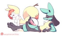 1boy 1girls all_fours animated anthro anthrofied areolae ass belly big_ears big_feet big_tail black_fur blue_fur blush bouncing_breasts braixen breasts canine canine_penis circle color colored diives erection eyelashes fangs feet female fox furry half-closed_eyes interspecies knot looking_back low_res lucario male mature nintendo nipples nude on_back on_top open_mouth patreon paws penetration penis pokemon pokemon_(species) pokemon_dppt pokemon_xy pussy_juice red_eyes reverse_cowgirl_position riding sex small_image spikes stick straight sweat teeth text tongue url vaginal_penetration video_games wet white_background white_fur yellow_fur zoom_in