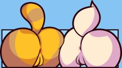 2girls aggressive_retsuko ailurid anthro anus ass_to_ass canid canine female female_only fennec fenneko fox fur furry furry_only genitals mammal presenting presenting_anus presenting_hindquarters presenting_pussy pussy rear_view red_panda retsuko sanrio semirulalmite straight_hair tail take_your_pick