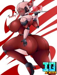 android anthro huge_ass huge_breasts igxxiii original_character robot_girl sideboob tagme