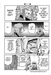 4koma comic hakuoro hard_translated highres monochrome nuwangi_(utawarerumono) open_mouth speech_bubble translated tusukuru_(utawarerumono) utawarerumono