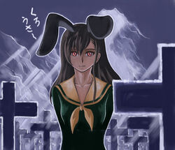 animal_ear bunny_ear graveyard maria-sama_ga_miteru shimako_toudou solo