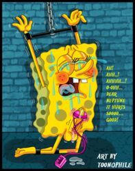 balls bondage bound chains crying cuffs cum drool male male_only nickelodeon penis saliva sea_sponge sex_slave smooth_skin solo spongebob_squarepants spongebob_squarepants_(character) spongebob_squarepants_(series) tears toonophile vibrator