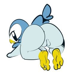 1-upclock 1upgobbo big_ass bubble_ass female piplup pokemon pokemon_(species) pussy tagme