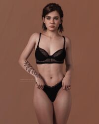 1girls 3d 3d_(artwork) abs bare_arms bare_legs bare_midriff bare_shoulders bare_thighs belly_button black_bra black_panties bra brown_hair collarbone cybertemptation ellie_(the_last_of_us) ellie_williams female female_focus female_only freckles hi_res lace lace-trimmed_bra lace-trimmed_panties lace_trim lingerie looking_at_viewer midriff naughty_dog navel panties picot_trim picot_trim_bra picot_trim_panties short_hair simple_background small_breasts solo solo_female solo_focus sony_interactive_entertainment tattoo tattoo_on_arm tattooed_arm tattoos the_last_of_us the_last_of_us_2 thick_thighs thighs thong tied_hair toned toned_female underwear