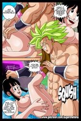 big_breasts broly broly_(dragon_ball_z)_1993 chichi comic dragon_ball dragon_ball_z female legendary_super_saiyan legs legs_up light-skinned_female light_skin male nude nude_female patreon penetration penis super_melons super_saiyan