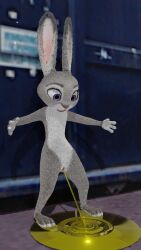 3d_(artwork) absurd_res anthro blender_(software) bodily_fluids digital_media_(artwork) disney female flat_chest genital_fluids genitals hi_res judy_hopps lagomorph leporid mammal nude outside peeing pussy rabbit solo tagme urine vahvahvahvixen_(artist) watersports zootopia