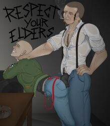 2male 2man antifa backstage dripping_precum dry_humping frothing gay holding_down imminent_penetration imminent_sex male/male male_only musk needy older_dom_younger_sub older_male older_male_and_younger_male pent_up precum skinhead smoking sweat sweatdrop sweating