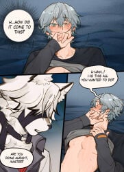 2boys gay hoyoverse tagme von_lycaon wise_(zenless_zone_zero) yaoi zenless_zone_zero