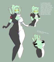 1girls 2024 2d alien alien_girl alien_humanoid ben_10 ben_10_(classic) big_breasts blush_lines blushing blushing_female breasts censored_nipples chaquetrix cleavage cleavage_cutout clothed clothed_female collage diamondhead female flashing flashing_breasts golem hi_res hourglass_figure hourglass_figured_female leotard mineral_fauna mineral_humanoid petrosapien rock_creature rock_humanoid solo spanish_text text translation_request villainsaibot wide_hips yellow_eyes yellow_eyes_female yellow_sclera