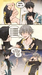 1girls 2boys caelus_(honkai:_star_rail) dan_heng_(honkai:_star_rail) gay honkai:_star_rail hoyoverse march_7th_(honkai:_star_rail) tagme yaoi