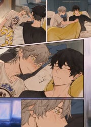 2boys caelus_(honkai:_star_rail) dan_heng_(honkai:_star_rail) gay honkai:_star_rail hoyoverse tagme yaoi