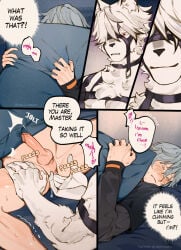2boys gay hoyoverse tagme von_lycaon wise_(zenless_zone_zero) yaoi zenless_zone_zero