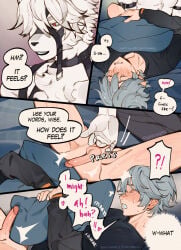 2boys gay hoyoverse tagme von_lycaon wise_(zenless_zone_zero) yaoi zenless_zone_zero