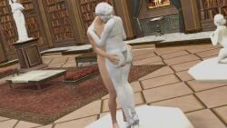 grinding_pussy living_statue no_sound original original_character statue_sex tagme video