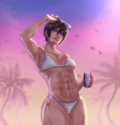 1girls abs absurd_res absurd_resolution absurdres alternate_version_available attack_on_titan bare_midriff belly big_breasts bikini bikini_only black_eyes breasts brown_hair busty crossover curvaceous curvy curvy_female curvy_figure exposed_midriff eye_contact female female_focus female_only female_torso fit fit_female front_view glasses glasses_on_head grand_theft_auto grand_theft_auto_vi gta_vi_cover_girl hi_res high_resolution highres holding holding_beverage holding_object jawline large_breasts light-skinned_female light_skin looking_at_viewer looking_down looking_down_at_viewer midriff mikasa_ackerman muscular muscular_female navel pose posing pov_eye_contact reference rockstar_games sharp_jawline shingeki_no_kyojin short_hair simple_background solo solo_female solo_focus stomach sunglasses sunglasses_on_head tagme thick_thighs thighs thong thong_bikini toned toned_body toned_female torso trees underboob voluptuous voluptuous_female