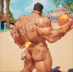 ass ass_focus bara beach big_ass big_butt bubble_ass bubble_butt butt dat_ass dat_butt fat_ass fat_butt gay huge_ass huge_butt large_ass large_butt male male_only marvel marvel_rivals muscular muscular_male punisher_(aqua_arsenal) punisher_(francis_castle) round_ass round_butt shuajo25 summer thick_ass thick_butt