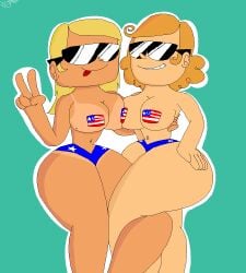2026 2girls 4th_of_july 5_fingers amateur_artist american_flag_bikini ass belly_button_piercing bellybutton_piercing big_ass big_breasts breasts bumping_breasts cute female fourth_of_july generic_american_woman_1_(mr._y0-y0!) generic_american_woman_2_(mr._y0-y0!) independence_day js_paint looking_at_viewer mole mole_on_breast mr._y0-y0! ms_paint multiple_females multiple_girls original original_character original_characters pasties peace_sign piercing self_upload sunglasses tagme tan tan_body tan_line tan_lines tan_skin tanline tanlines tanned tanned_female tanned_skin tongue tongue_out