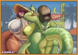 2girls anthro big_ass big_breasts breasts bubble_butt duase female huge_ass multiple_girls tagme