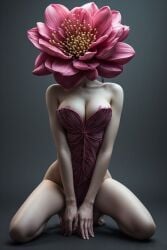 ai_assisted ai_generated anthro anthro_only arthropod boobs flower flower_on_head flowers humanoid plant plant_girl realistic thefinalrule