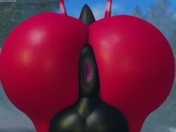 2boys anal_sex animated ass back_view balls big_ass big_balls big_butt bouncing_butt cum cum_in_ass cum_inside erection fat_ass from_behind gay human_on_anthro human_penetrating interspecies male male/male male_only muitetul nintendo penetration penis pokemon pokemon_(species) presenting_ass scolipede sex size_difference smaller_male tagme teasing video