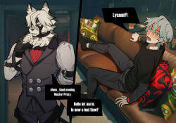 2boys gay hoyoverse tagme von_lycaon wise_(zenless_zone_zero) yaoi zenless_zone_zero