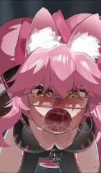 1boy 1girls absurdres after_fellatio all_the_way_to_the_base animal_ear_fluff animal_ears animal_humanoid animated athletic_female audible_ejaculation balls_deep big_penis blowjob blush breasts cum cum_down_throat cum_in_mouth cum_in_throat cum_inside cum_overflow cumflated_belly cumflation cumshot_in_mouth cute deepthroat deepthroat_no_hands excessive_cum face_fucking fate/grand_order fate_(series) fellatio female female_penetrated fox_ears glasses grey-framed_eyewear hands-free highres human human_penetrating imminent_throatpie inflation invisible_penis koyanskaya_(assassin) koyanskaya_(assassin_first_ascension) koyanskaya_(fate) large_breasts large_penis light-skinned_male long_hair long_penis longer_than_10_seconds longer_than_30_seconds looking_at_viewer male male/female male_penetrating male_penetrating_female male_pov mizumizuni no_gag_reflex open_mouth oral oral_penetration oral_sex penis petite pink_hair pov saliva saliva_trail see-through see-through_penis sex shorter_than_one_minute sliding sliding_down_throat slim sloppy sloppy_blowjob sloppy_deepthroat snot_shot sound straight swallowing swallowing_cum swallowing_cum_while_deepthroat swallowing_penis_while_deepthroat sweat tagme throat_fuck throat_goat throat_swabbing throatpie tongue tongue_out tongue_out_blowjob veiny_penis vertical_video video yellow_eyes