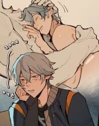 2boys gay hoyoverse tagme von_lycaon wise_(zenless_zone_zero) yaoi zenless_zone_zero