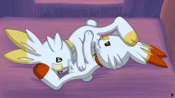 69_position balls bodily_fluids cum cum_in_mouth cum_inside duo genital_fluids genitals hi_res male male/male nintendo omatic oral oral_penetration penetration penis pokémon_(species) pokemon scorbunny sex video_games white_body