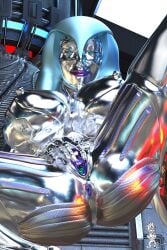 android avengers big_breasts chup@cabra cyborg_girl glowing_clitoris glowing_eyes jocasta marvel open_vagina robot_girl silver_skin tagme