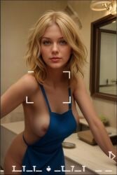 1girls ai_generated camera_view celebrity female naked_apron real_person tagme taylor_swift