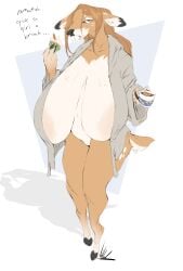 big_breasts breasts cleavage dullvivid female fiona_fawnbags_(dullvivid) furry huge_breasts tagme thick_thighs wide_hips