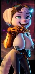 1girls ahe_gao ahegao alt anthro big_breasts breasts busty carcl3_owe ear_piercing edit edited_official_artwork enormous_breasts eyes_rolling_back female female_only giant_breasts gigantic_breasts ginormous_breasts hand_on_hip huge_breasts large_breasts massive_breasts mouth_open piercing ratchet_and_clank rivet_(ratchet_and_clank) video_games