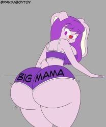 1girls ass big_ass big_butt booty_shorts breasts dolphin_shorts huge_ass huge_butt pandaboytoy