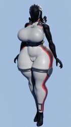 3d_(artwork) black_body blender chaos_director_(fortnite) faceless_character female_focus female_only fortnite fortnite:_battle_royale goo_creature large_ass large_breasts thick_thighs vanilla1145